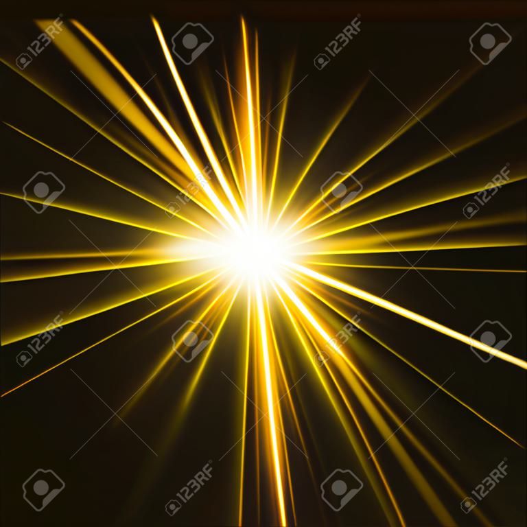 Light flare yellow effect 
