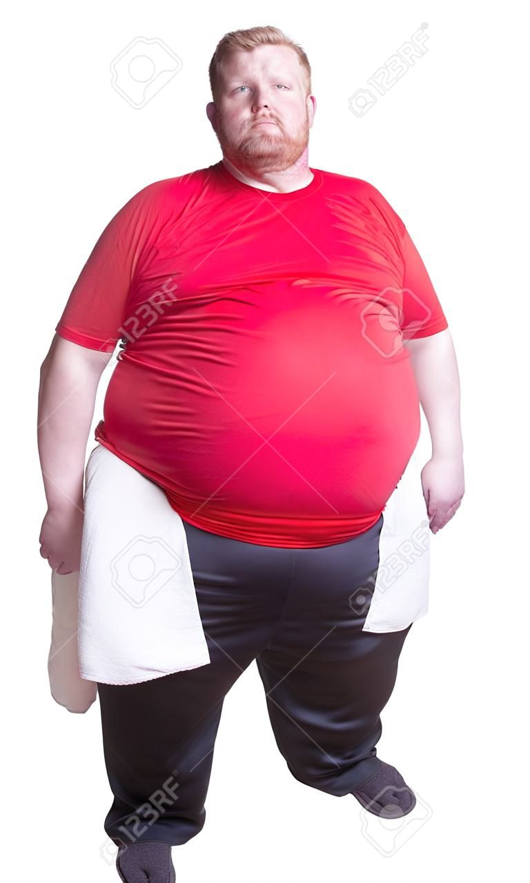 Obese man at 400lbs - front
