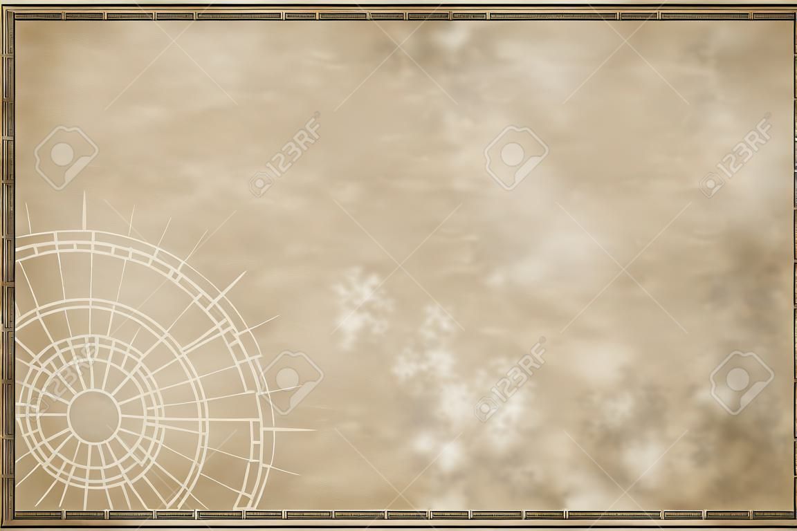 古い地図の羊皮紙の空白のイメージ