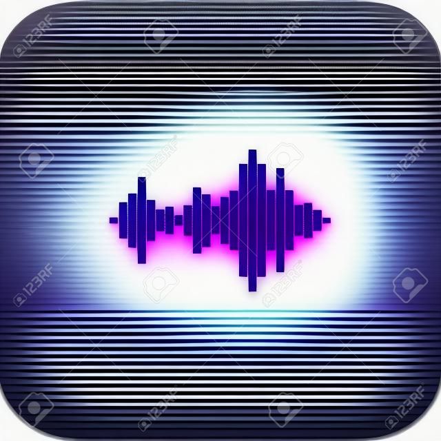 Sound wave music icon