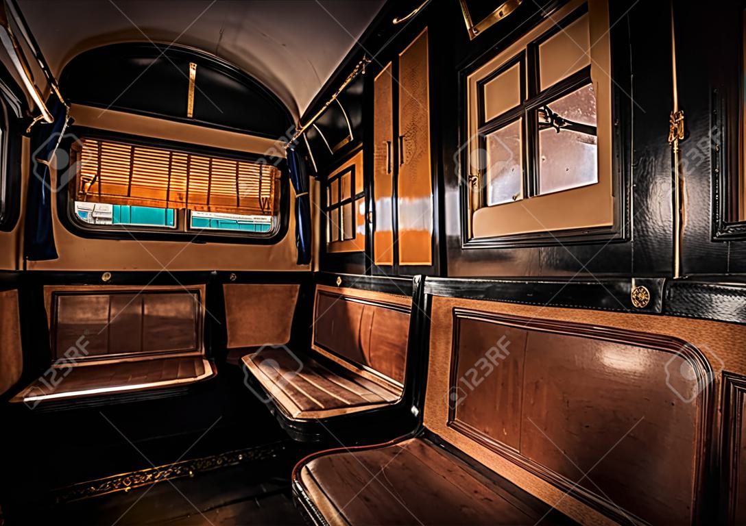 antique train interior