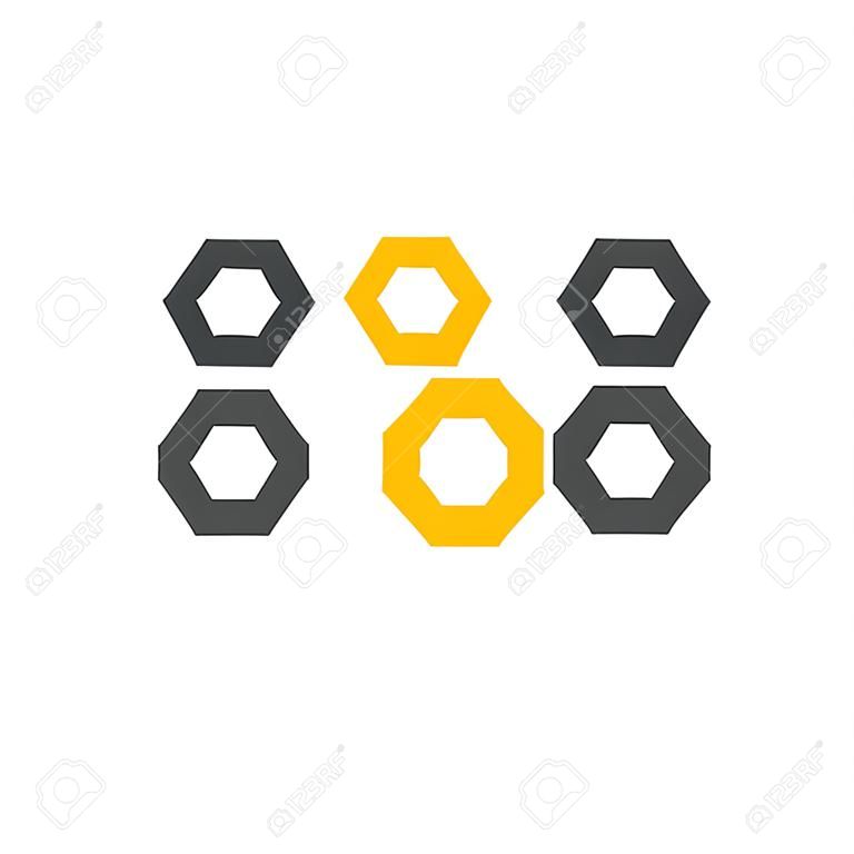Honeycomb ilustration logo vector template
