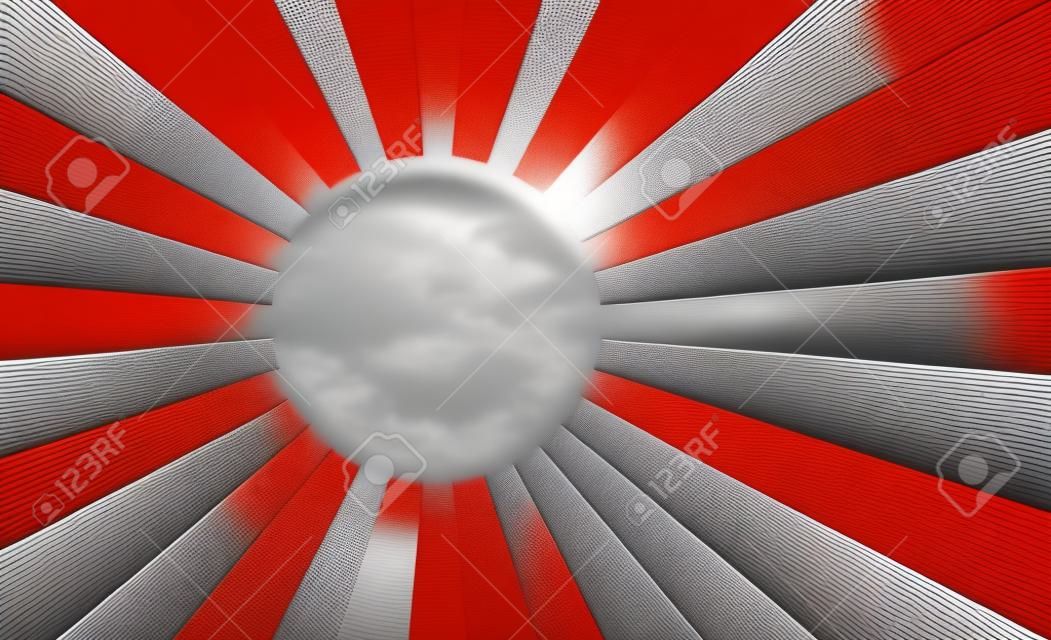 日本旭日旗フラット アプリとウェブサイトのベクトルのアイコン
