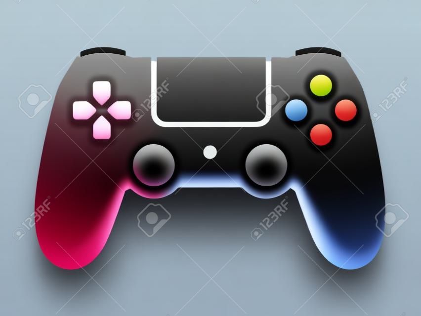 Видео игровой контроллер / геймпад плоские иконки для приложений и веб-сайтов