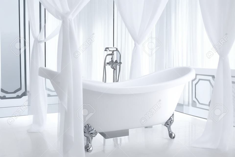 bagno, stanza, bianco, inserzione di testo pubblicità immagine di sfondo moderno