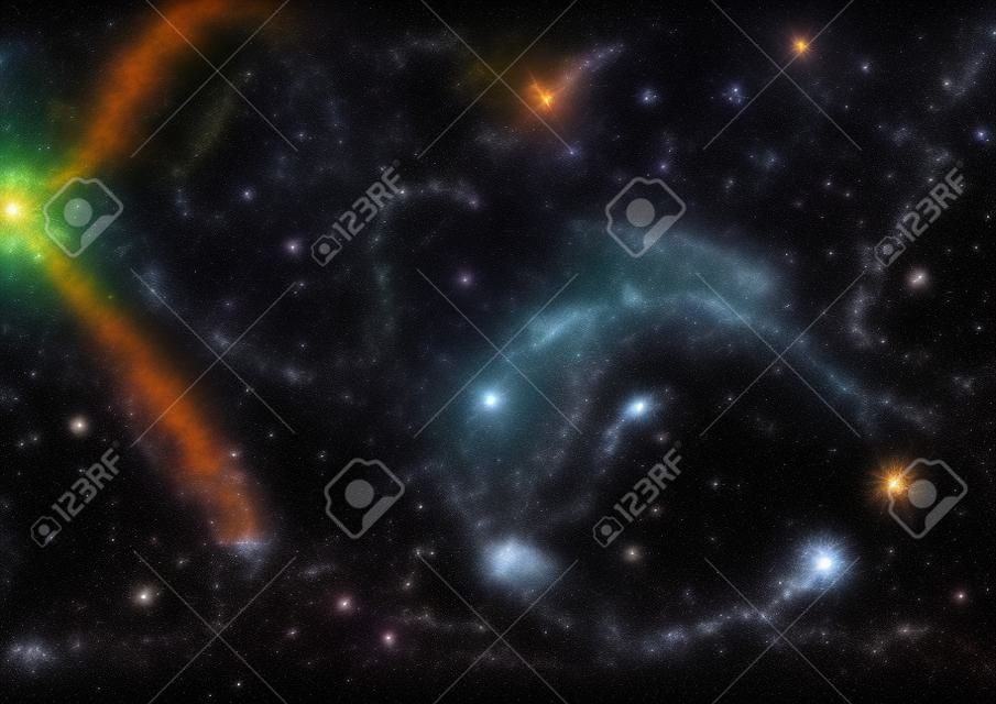 Estrellas de un planeta y la galaxia en un espacio libre de "elementos de esta imagen proporcionada por la NASA"