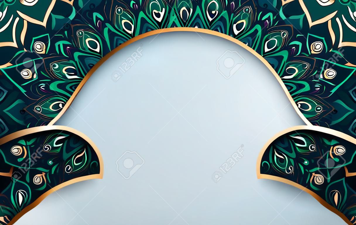 arrière-plan de conception de mandala ornemental de luxe. Illustration vectorielle