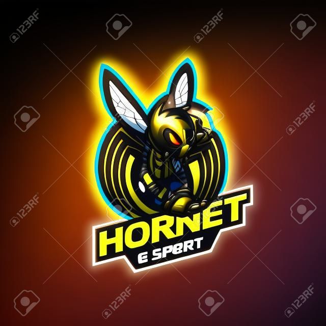 Hornissenbiene für E-Sport-Gaming-Maskottchen