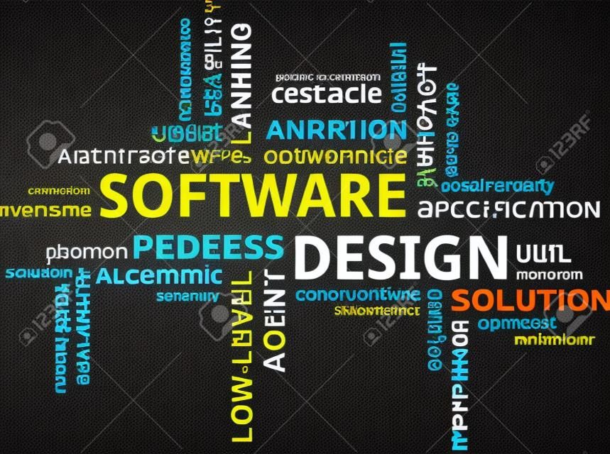 軟件設計相關的項目的詞雲