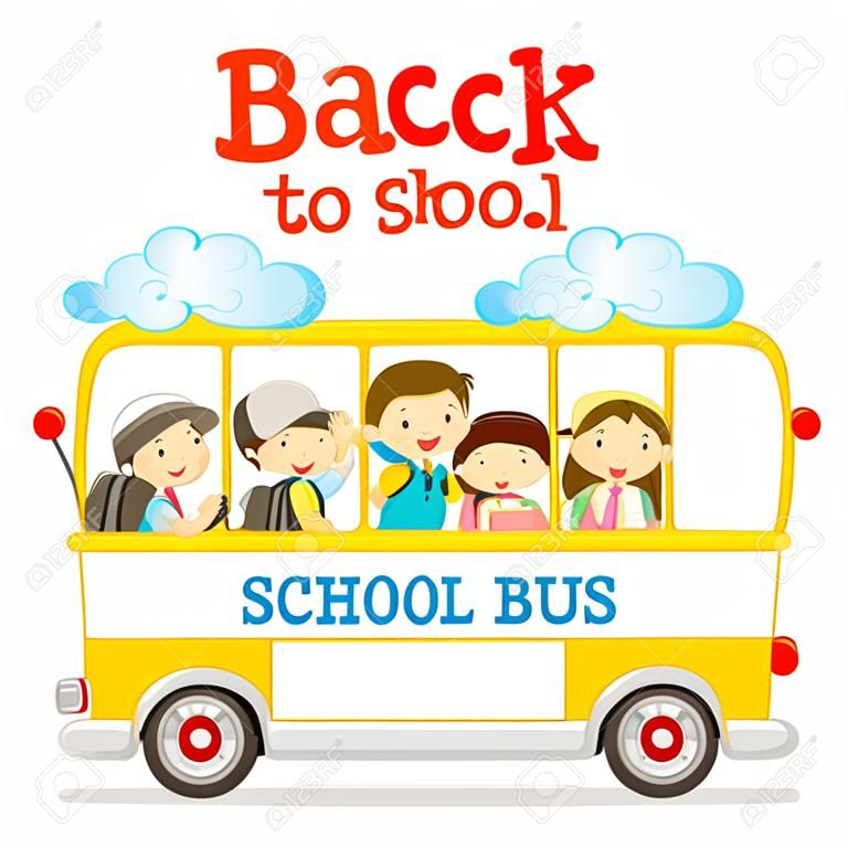 Kinder Rabatt auf Schulbus, Zurück zur Schule, Bildung, Briefpapier, Buch, Kinder, Wissen, Unterrichtsmaterial und Schulunterrichtsfach
