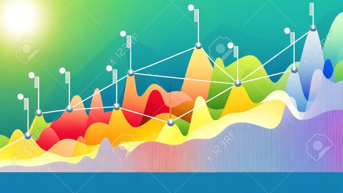 Vector infographic dashboard design graphs business analytics