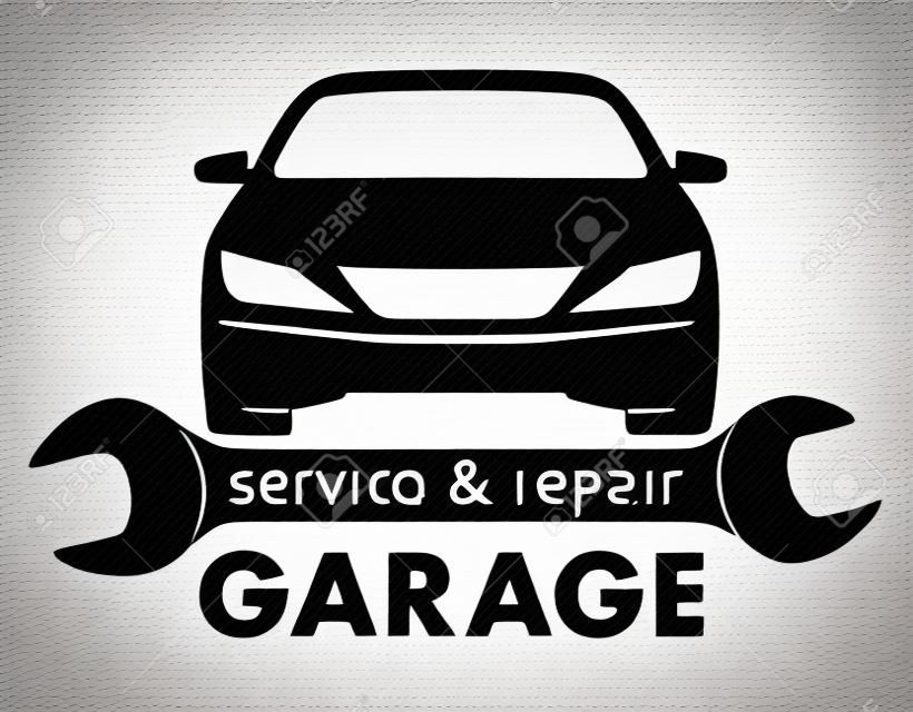 Centro Auto, il servizio garage e riparazione logo, Template Vector