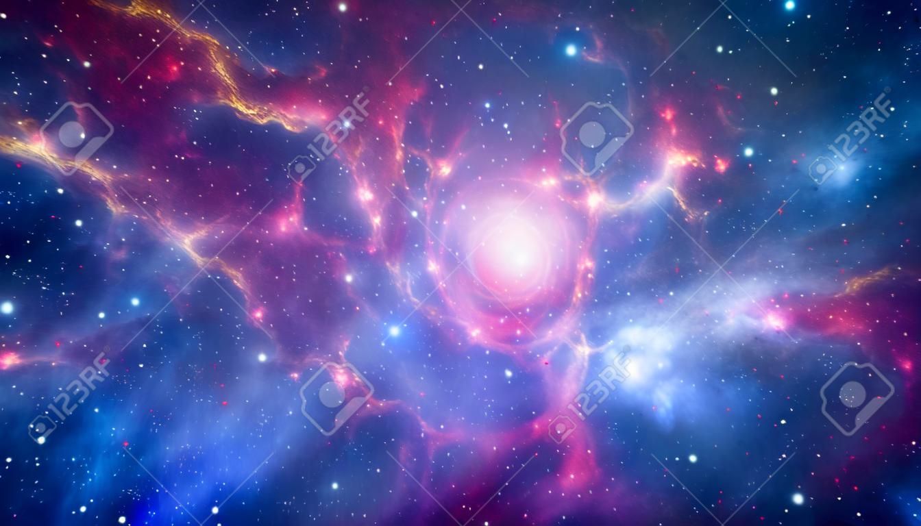 Beautiful nebula, stars and galaxies.