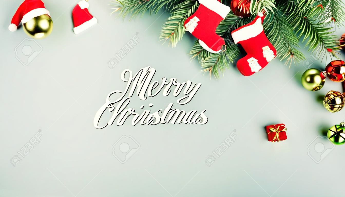 Merry Christmas and happy new year concept , Xmas holiday background.