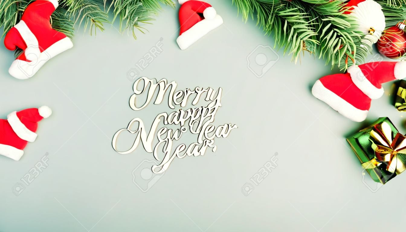 Merry Christmas and happy new year concept , Xmas holiday background.