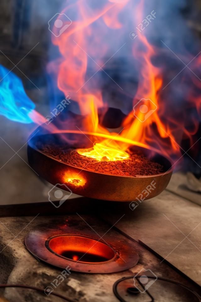 pot with fire 