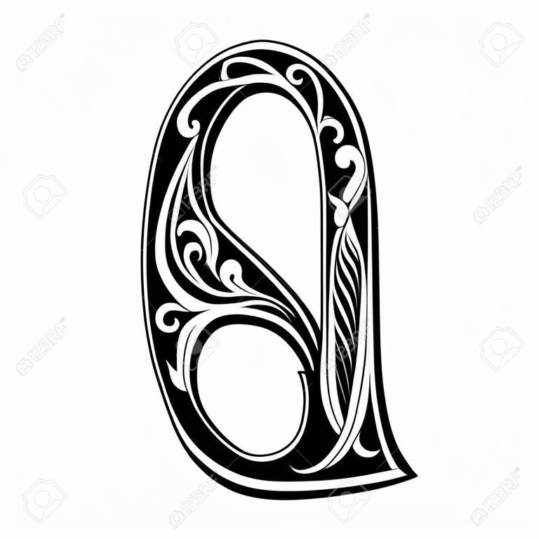 Schöne Dekoration Englisch Alphabete, gotischen Stil, Buchstabe A