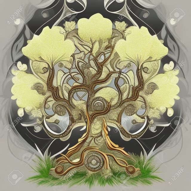 Ornate Tree Illustration