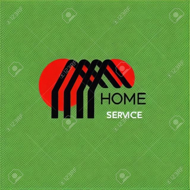 矢量房子徽標為您的公司。 Godd的家居服，保洁，inshurance等buisiness