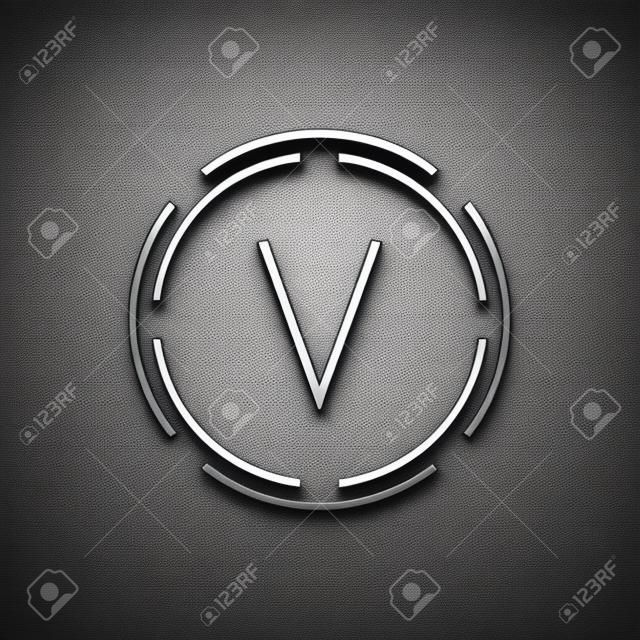 Initial Letter V Logo With Luxury Business Typography Vector Template. Creative Abstract Letter V Logo Design