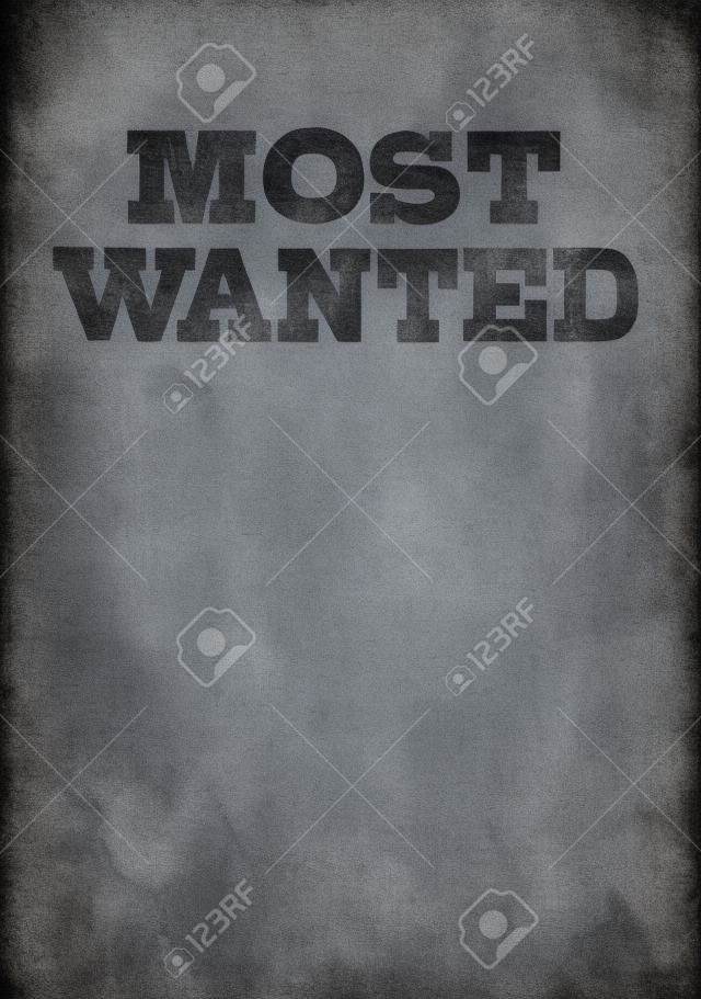 Most wanted poster