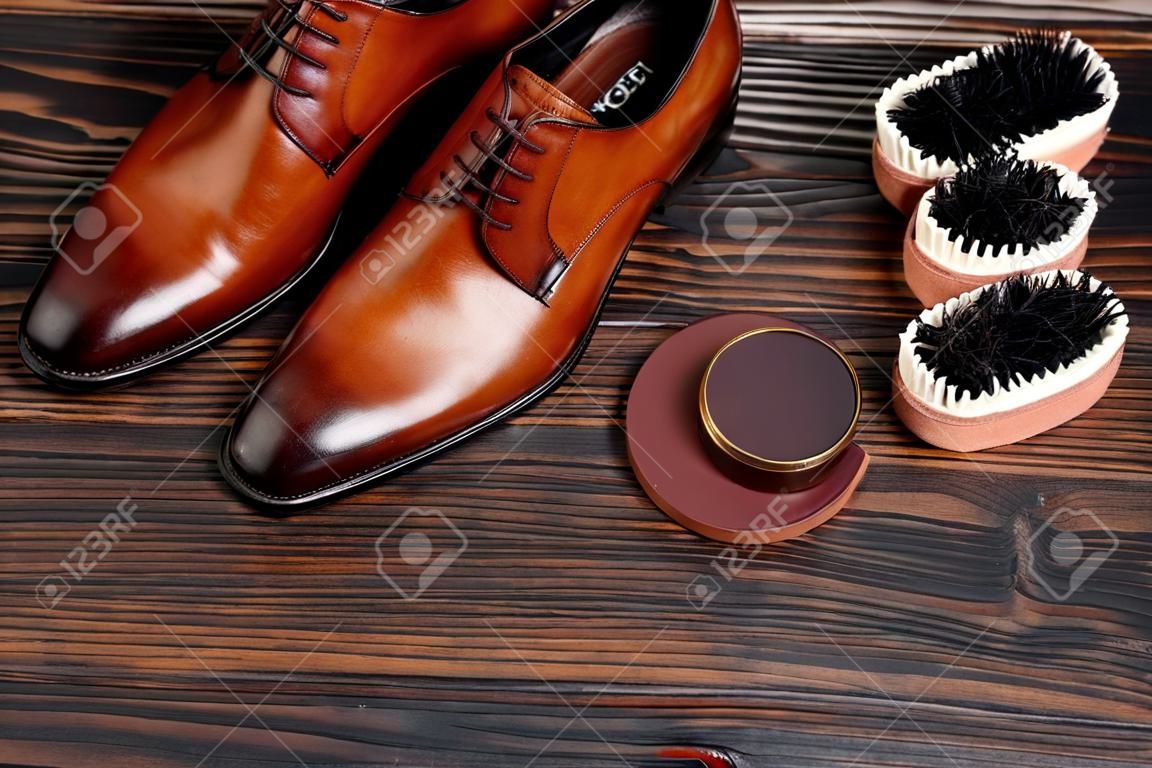 Men shoes and care products
