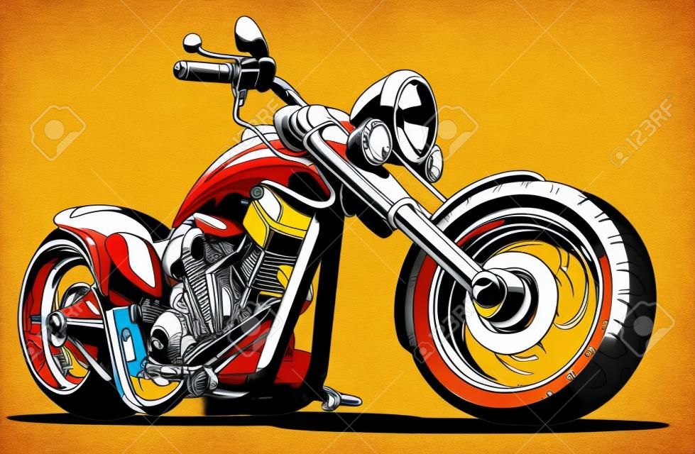 Cartoon Motorbike