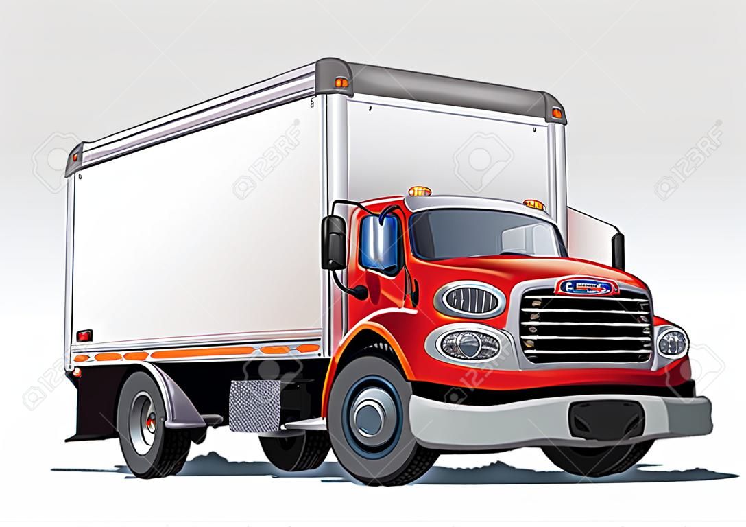 Cartoon szállítás rakomány teherautó