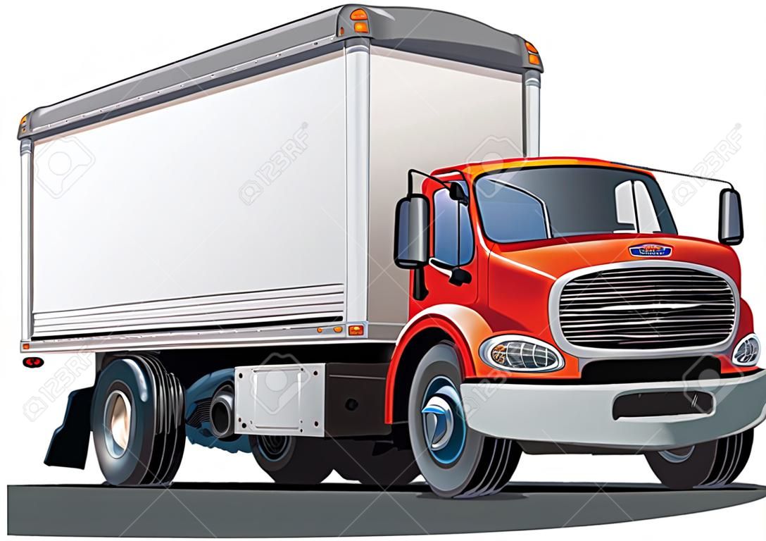 Cartoon szállítás rakomány teherautó