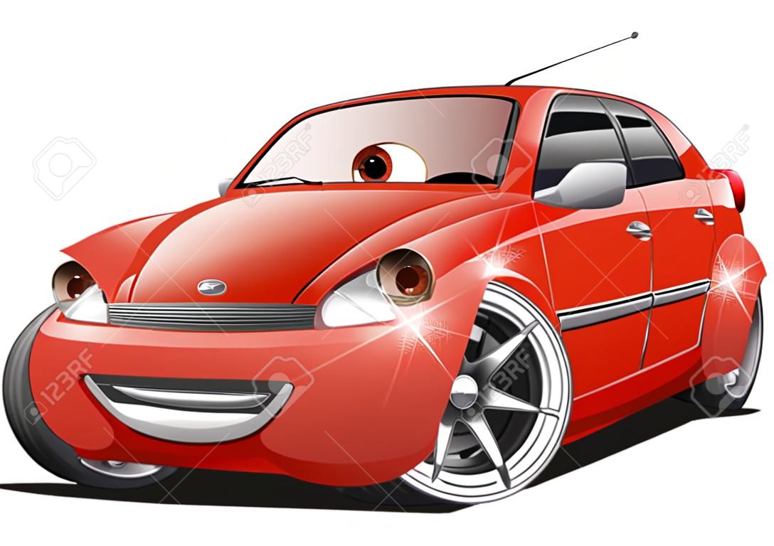 Cartoon car isolated on white background
