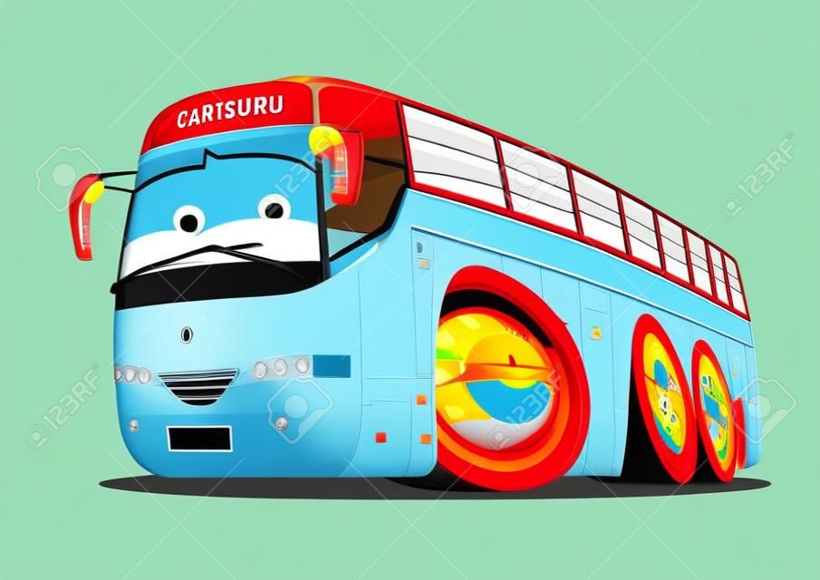 Cartoon Tourist Bus.