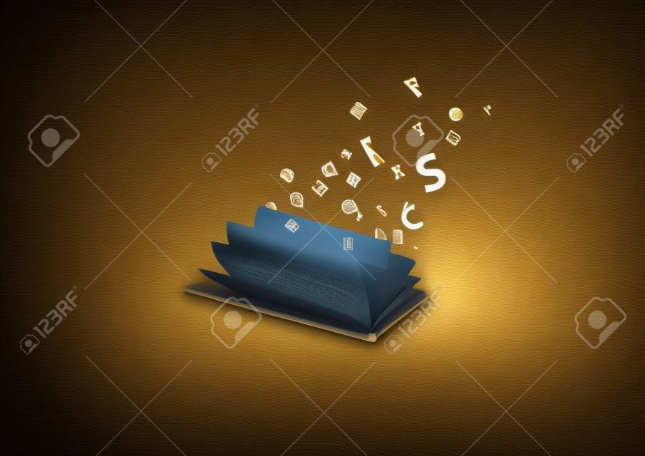 Book with Letters