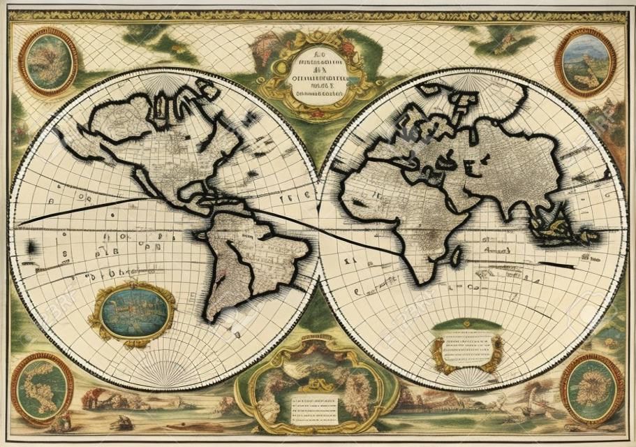 Wysokiej jakości Antique Map - Henricus Hondius, 1630