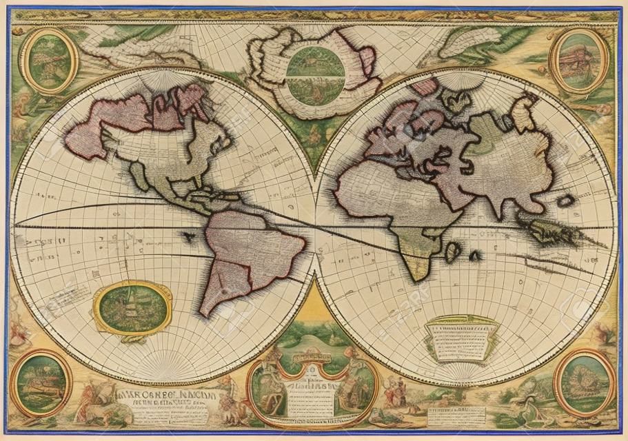 De alta calidad Mapa antiguo - Henricus Hondius, 1630
