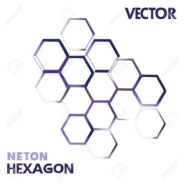 Vector background. Illustration of abstract texture with hexagons. Pattern design for banner, poster, card, postcard, cover.