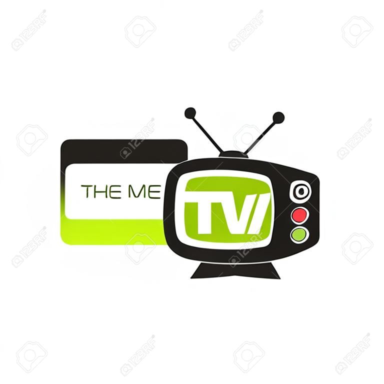電視和媒體徽標矢量模板