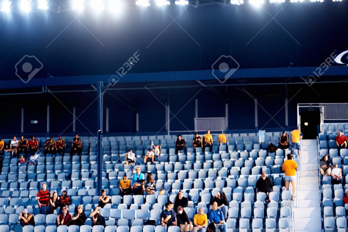 blurred crowd of people in a stadium