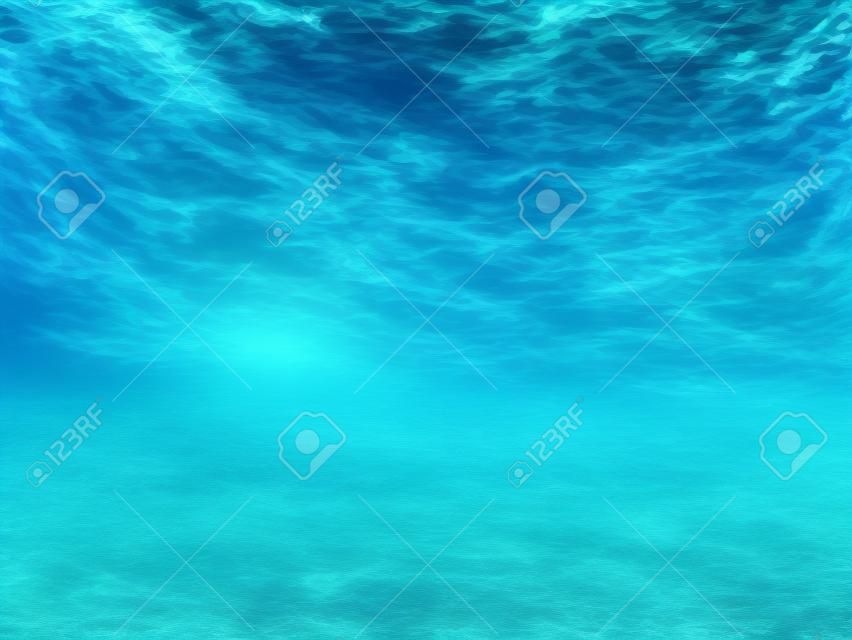 熱帯青い海の水中背景 - 豪華な自然パターン