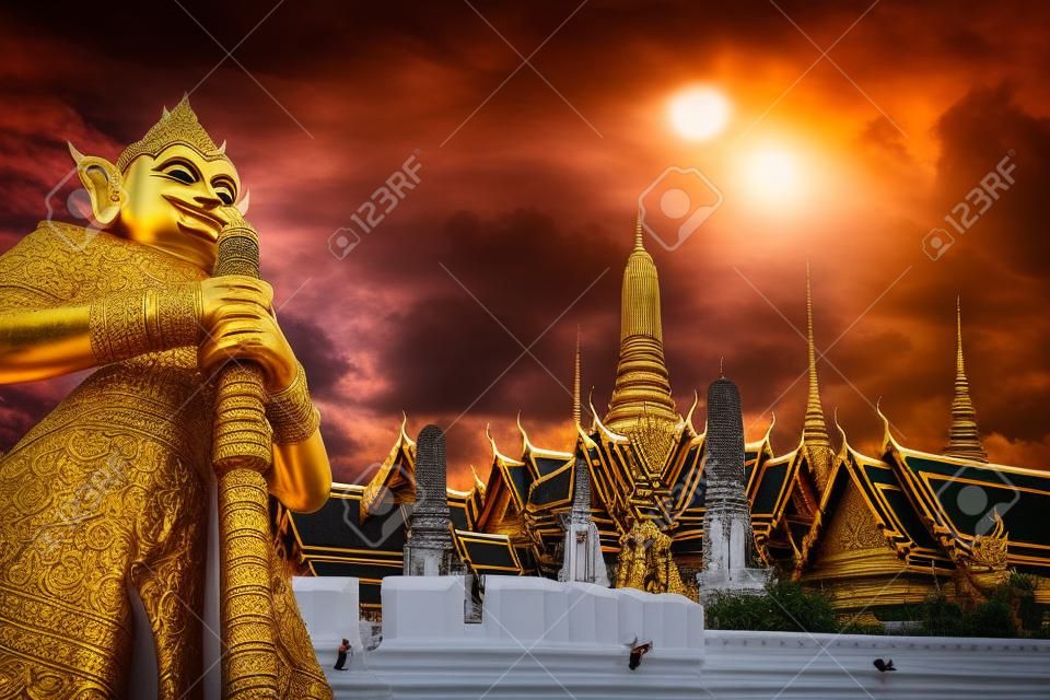 Demon Guardian in Wat Phra Kaew Grand Palace Bangkok