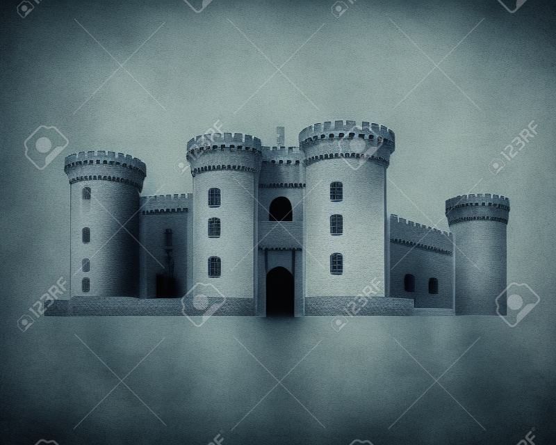 kasteel in schaduwen