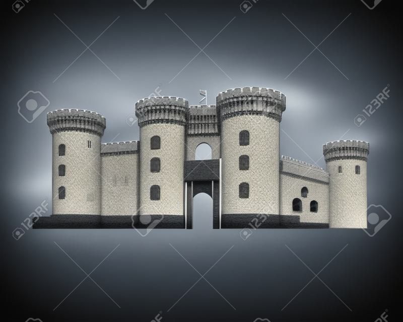 kasteel in schaduwen
