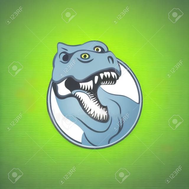 T-rex Logo Design. Animal Vector Icon Illustratie, geïsoleerd op witte achtergrond