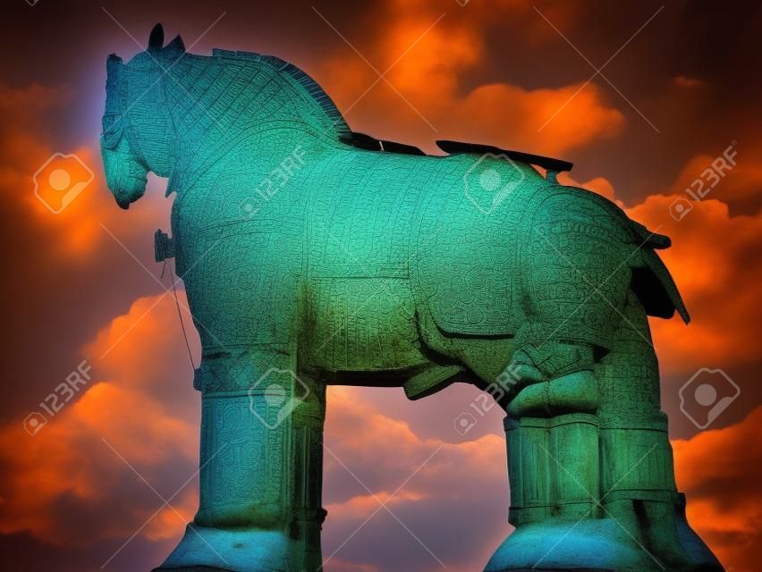 Trojan Horse in Canakkale Square,Turkey 