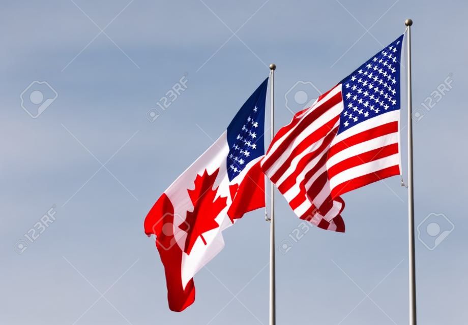 canadian usa flag