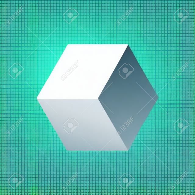 Cube business vector icon illustration