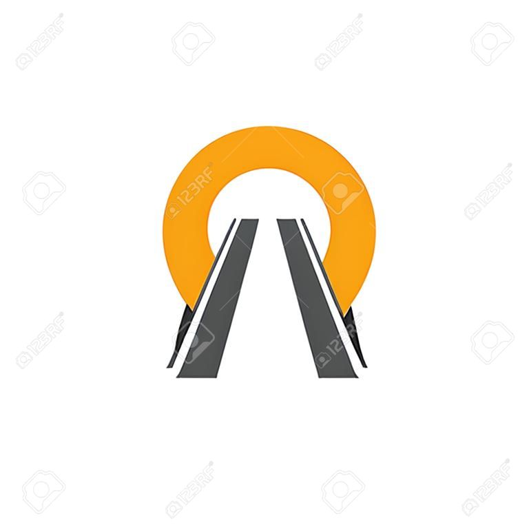 Droga ilustracja szablon wektor logo