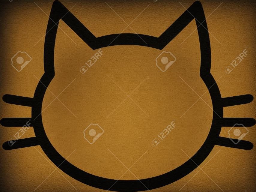 Cat Piktogramm Kopf