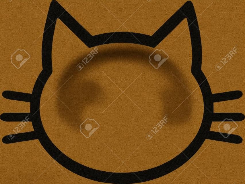 Cabeça de pictograma de gato