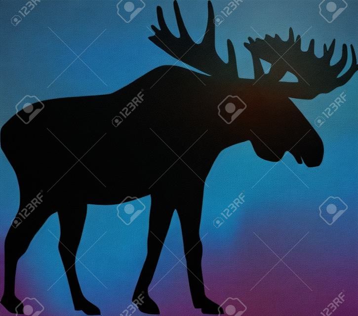 Silhouette Moose
