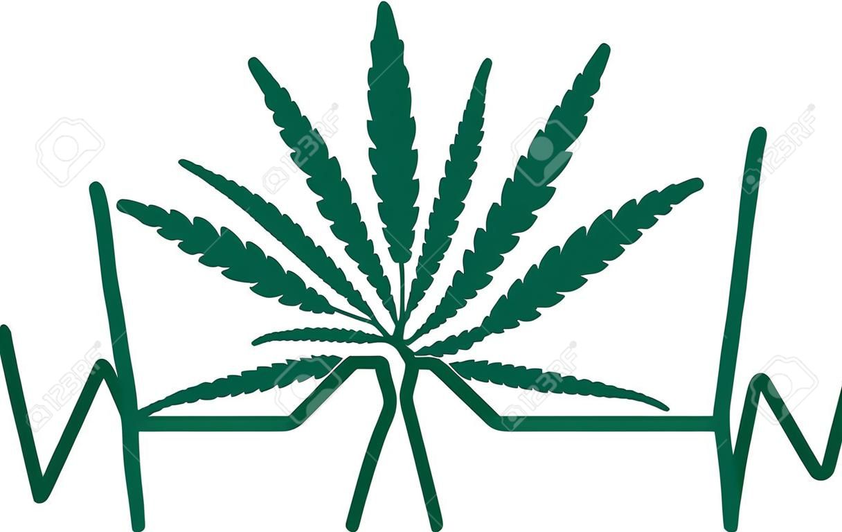Frequence met hennepblad Marihuana